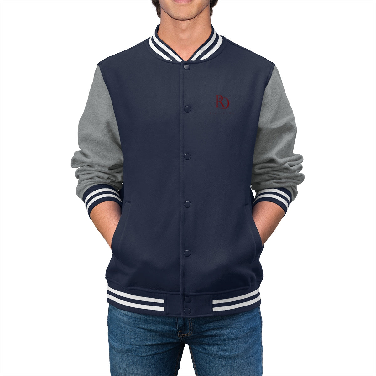 Red Crown Men's Varsity Jacket